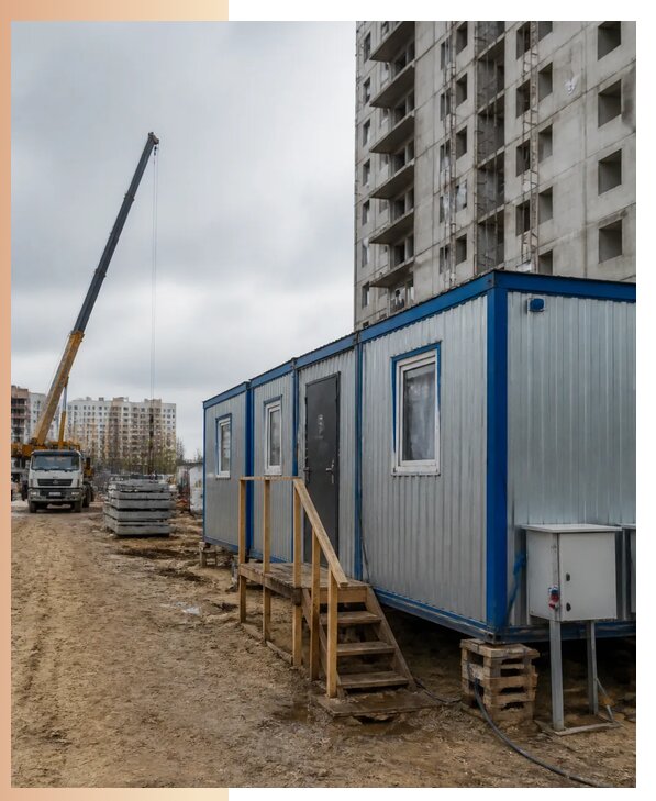 Аренда строительных вагончиков для рабочих в Йошкаре-Ола